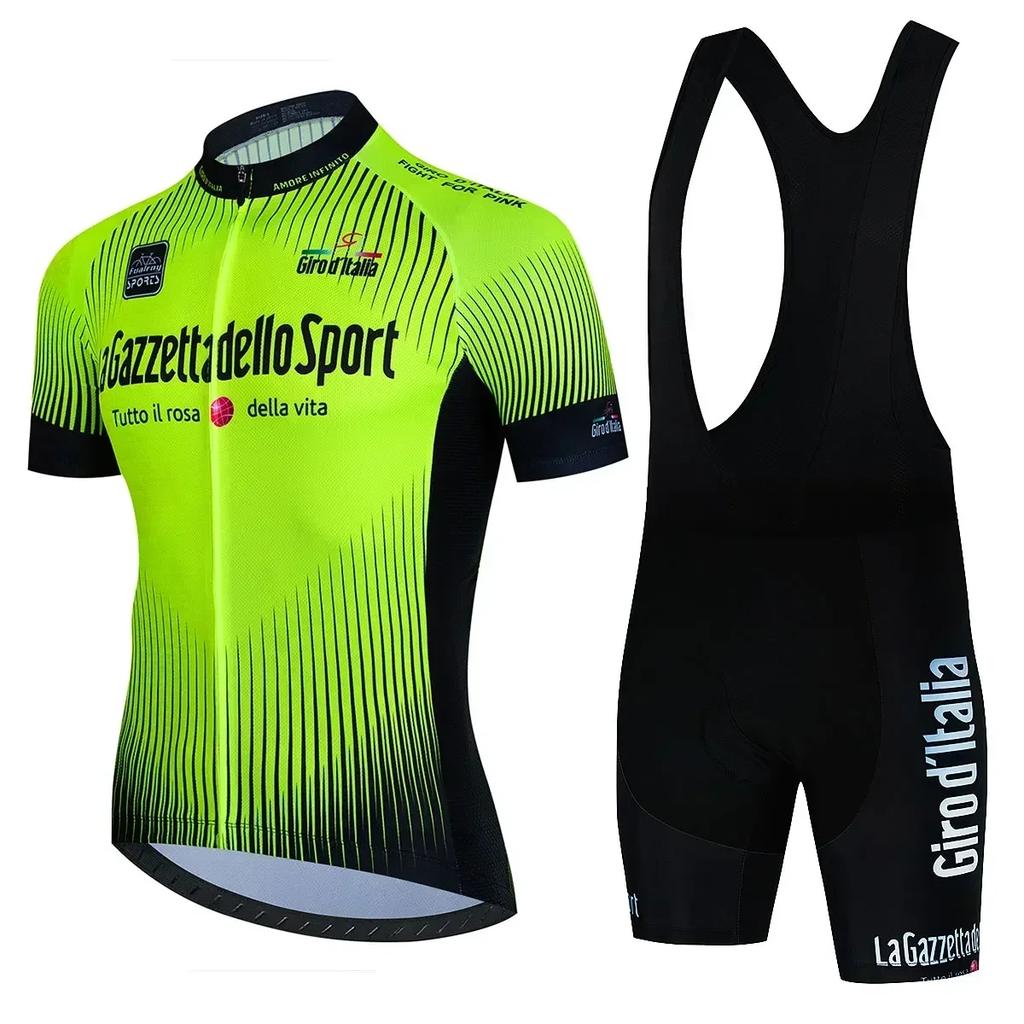 Prohlídka Itálie Cyklistické oblečení Cyklistický dres Set Letní Silniční kolo Krátký rukáv Cyklistické oblečení Pánské Mtb dres Set Sportovní oblečení