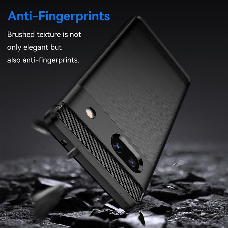 For Cover Google Pixel 7A Case For Google Pixel 7A Bumper Anti-knock Silicone Carbon Fiber Back Case For Google Pixel 7A 7 Pro