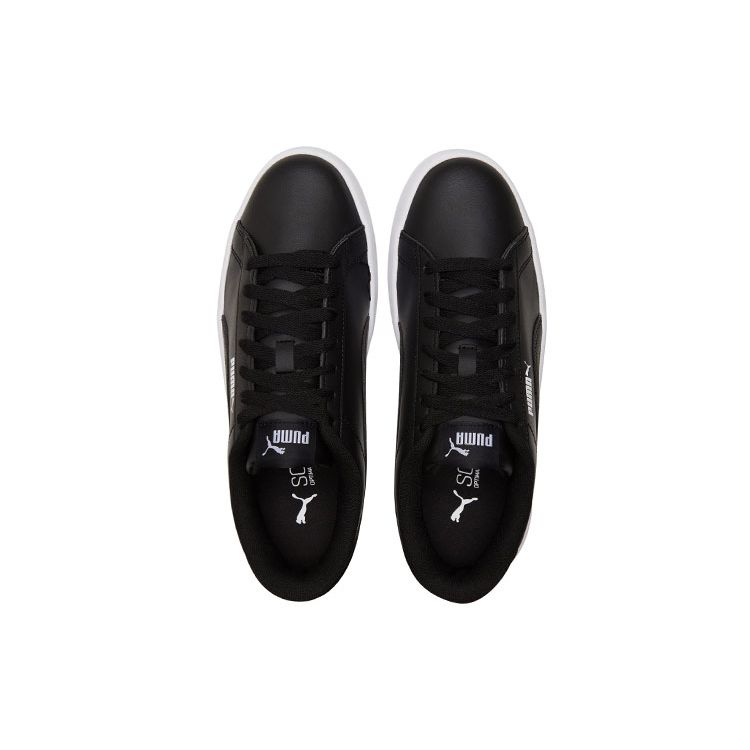 Puma Platform Women Black White Low Top Sneakers 384617-02