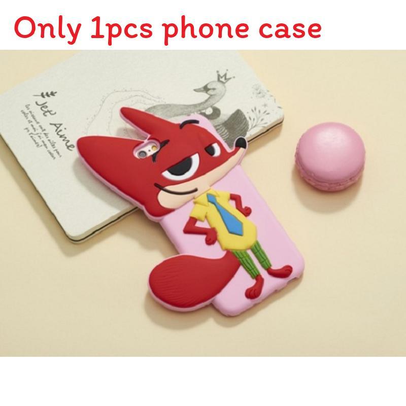 For Iphone 5 5s 6 6plus Zootopia Judy Hopps Nick Wilde Silicone Mobile Cover With Shockproof Features For Teen Gift