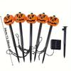 Halloween Jack-o-lantern Solar Charge Lamp Outdoor Waterproof Garden Home Decoration Light Pumpkin Lamp Halloween Accessories