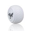 2pcs Flat Golf Training Balls Two Layer Driving Range Balls Golf Practice Balls for Swing Putter Driving Range Backyard