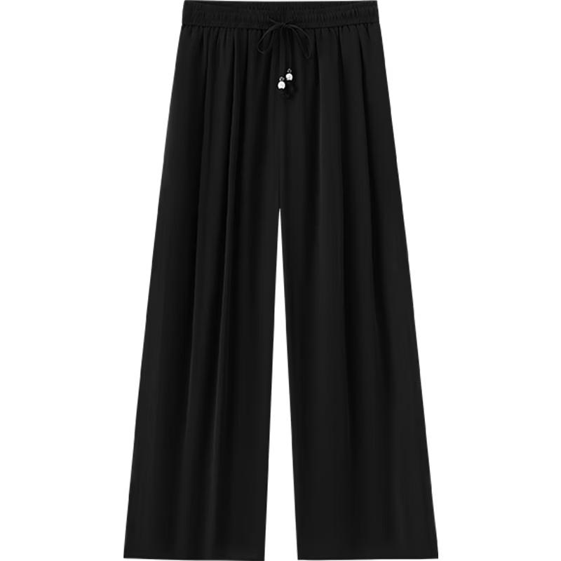 EICHITOO Women s Chiffon Wide-Leg Commuter Pants S