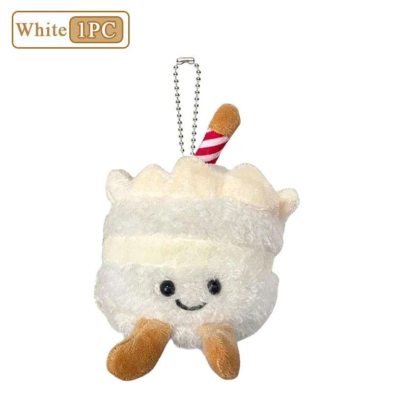 1-10 Piezas Llavero de Pastel de Peluche Lindo Regalo de Cumpleaños Realista Muñeco de Peluche Suave Decoración para Niñas Niños Recuerdos de Fiesta Decoración para el Hogar del Coche