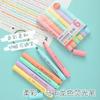 6Pcs/set Pastel Color Macaron Highlighter Pen Marker Pens Fluorescent Pen Drawing Highlighters Cute Stationery School Supplies