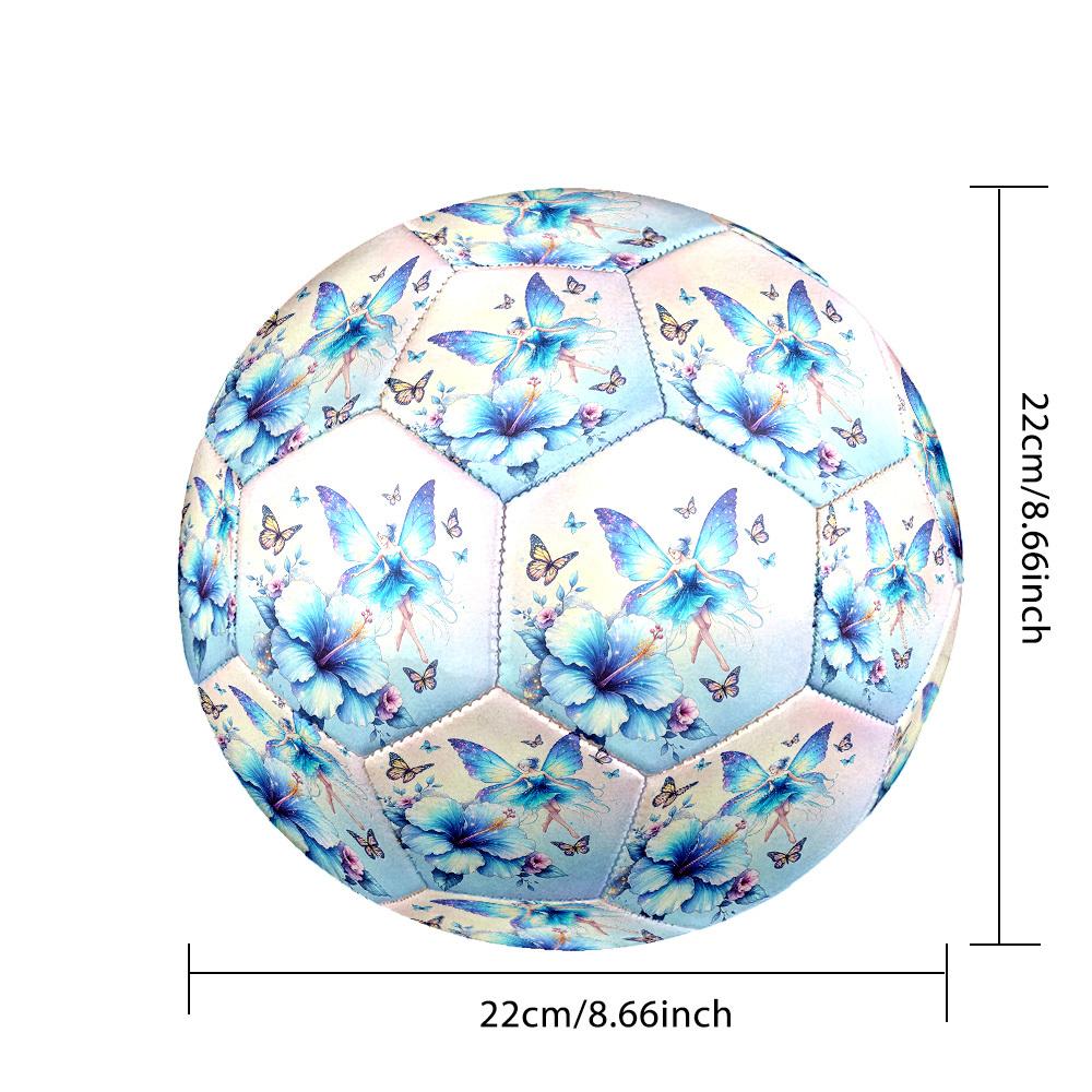 1pc Fairy Garden Size 5 Soccer Ball Professional Match Training Football Indoor &Outdoor Sports Ball Training Ball Lightweight Durable Y93