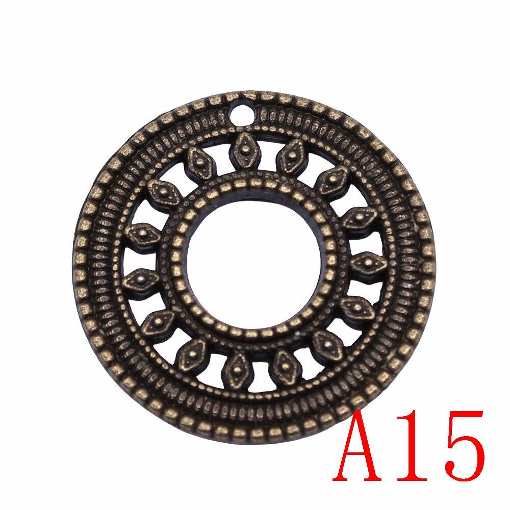 Big Circle Charms For smykker Making Accessori Decor Diy