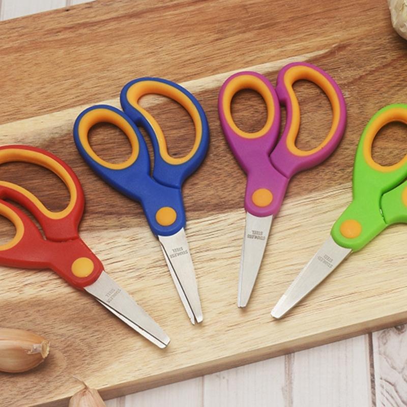 Multifunctional Scissors Kids Training Scissors Practical Scissors Safety Scissors with Comfortable Grip for Children