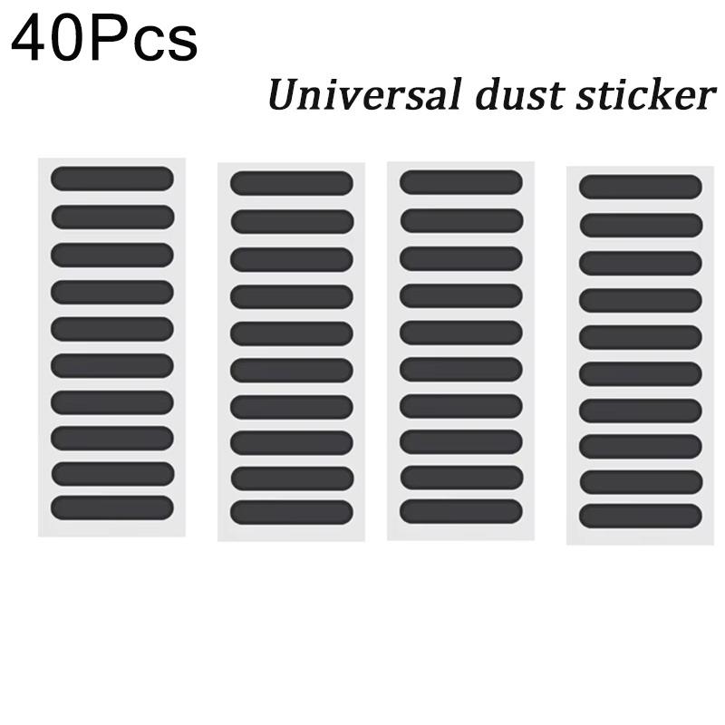 40/1PCS Charging Port Protector Film Sticker For IPhone 16 15 Pro Max 15Plus Samsung Universal Phone Speaker Dust Mesh Sticker