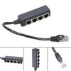 RJ45 Networking Splitter Adapter 4 Port Cable Expansion for Schools and Conference Room Easy to Use