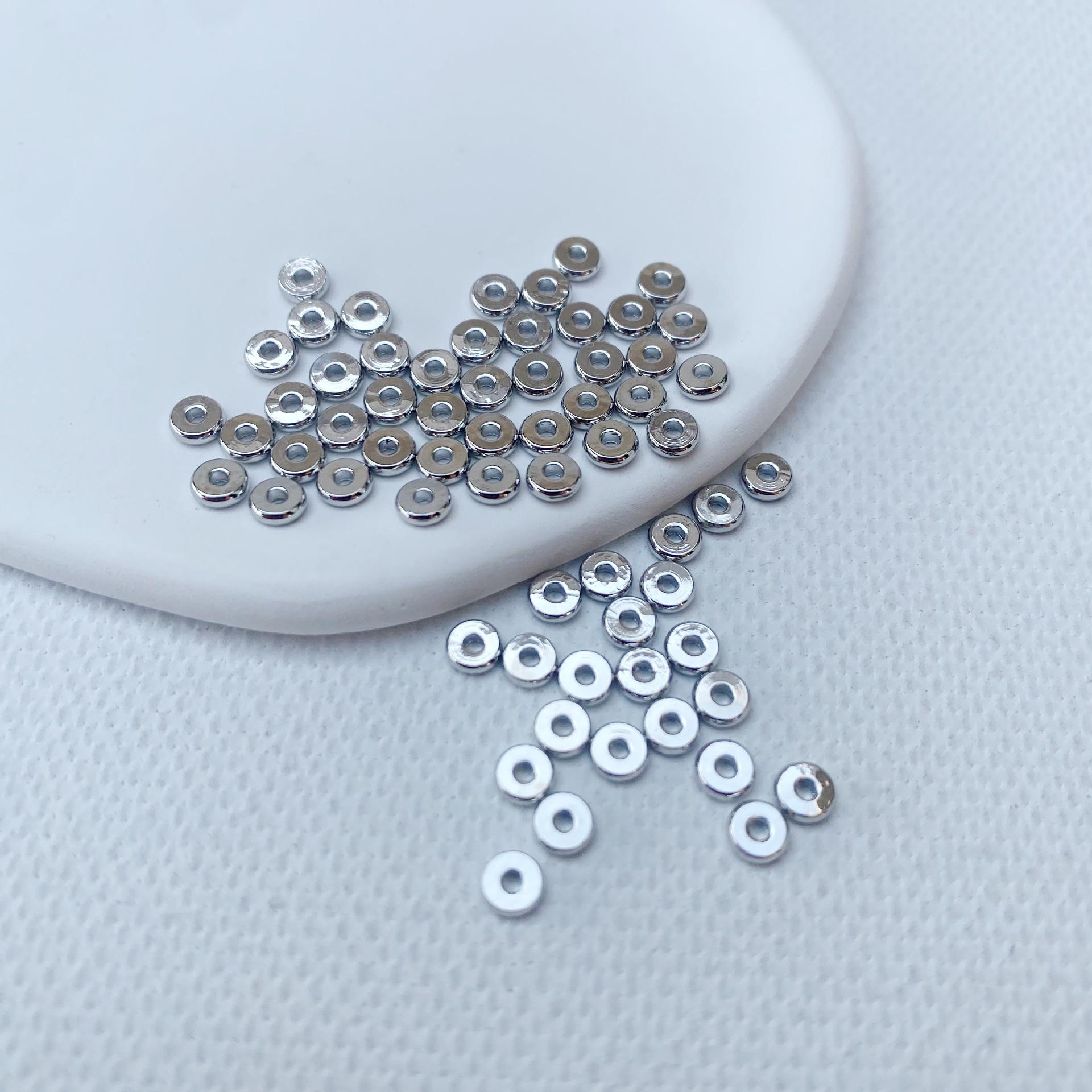 

Круглые бусины-разделители с покрытием из 18-каратного золота для браслетов и ожерелий своими руками 3mm