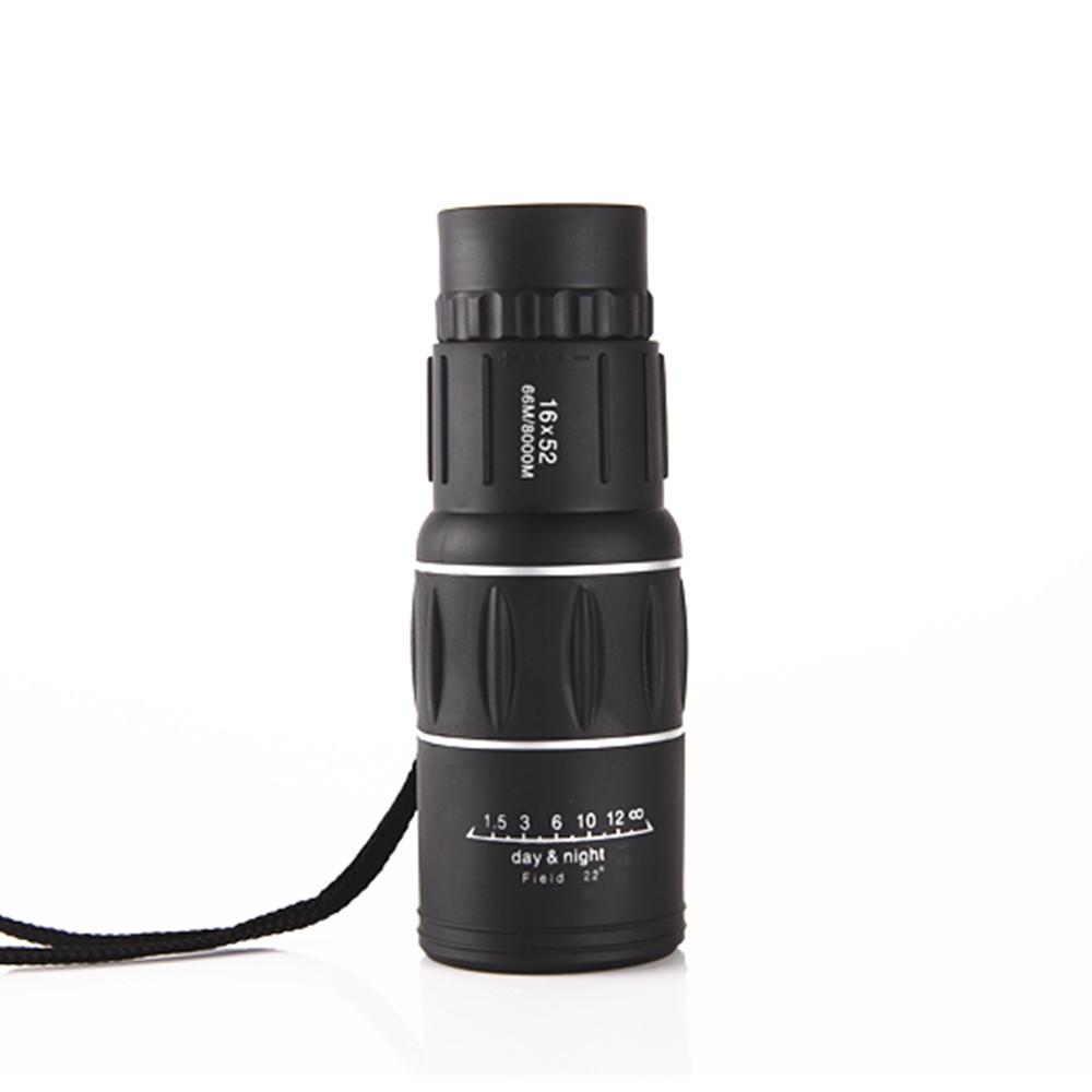 Télescope monoculaire haute puissance 16X52 pour faible luminosité pour photographie mobile, utilisation extérieure portable