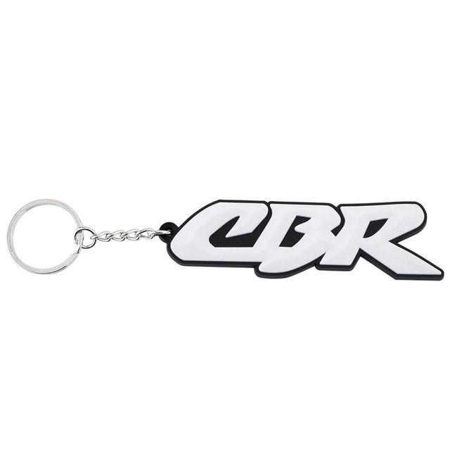 Silicone Rubber Motorcycle logo Keychain Ring Key Holder Pendant For Honda CRV Pilot Accord Civic CBR650F Forza Goldwing Rebel LV4