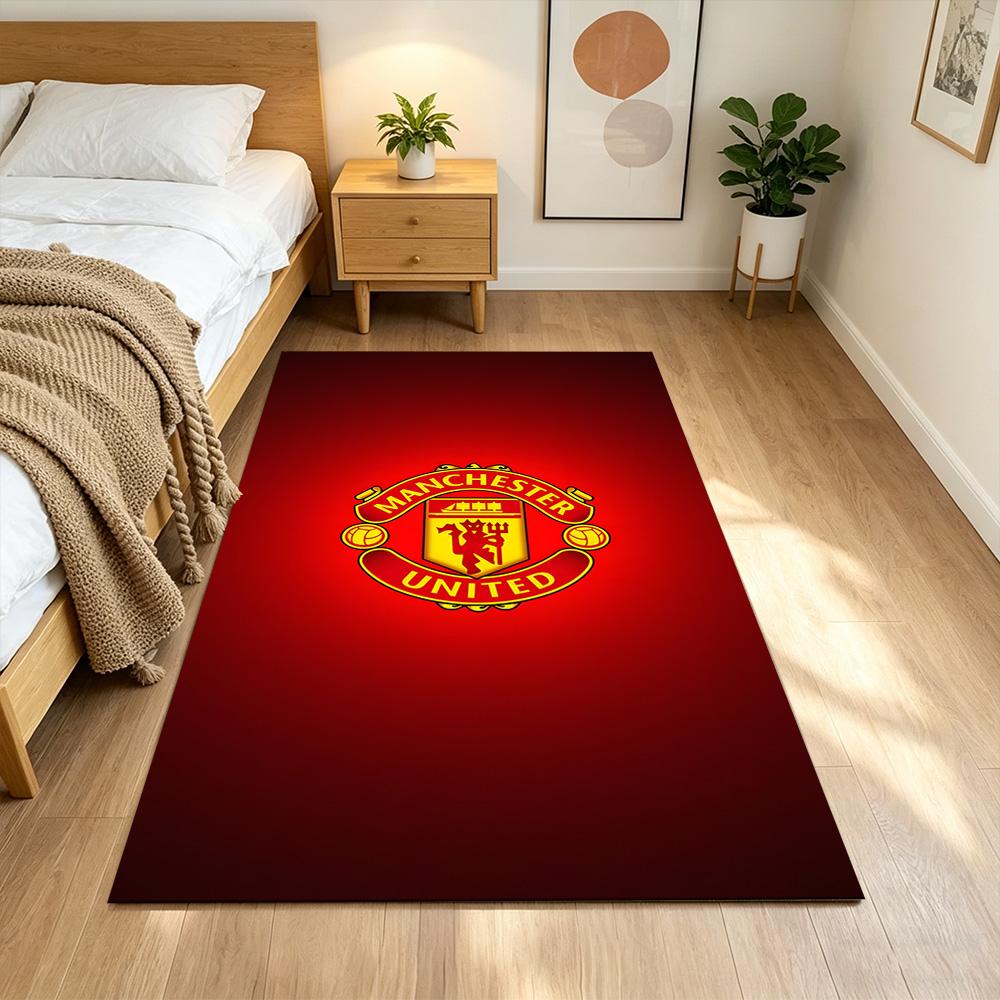 Manchester United Pride Decorative Area Rug Soft Plush Water-resistant & Washable Pet-friendly Living Room Elegant Luxury Rug Festive Decor Gift