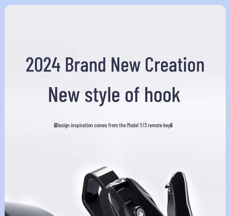 Passenger Side Glove Box Hook for Tesla Model Y/3 - Updated Interior Accessory