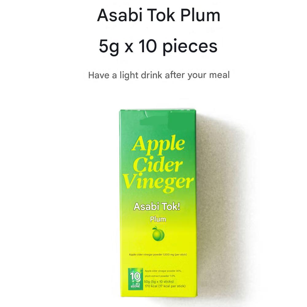 Asabi(ACV, Apple Cider Vinegar) Tok Plum + Omija(Korean Schisandra) 5 G X 20 Sticks