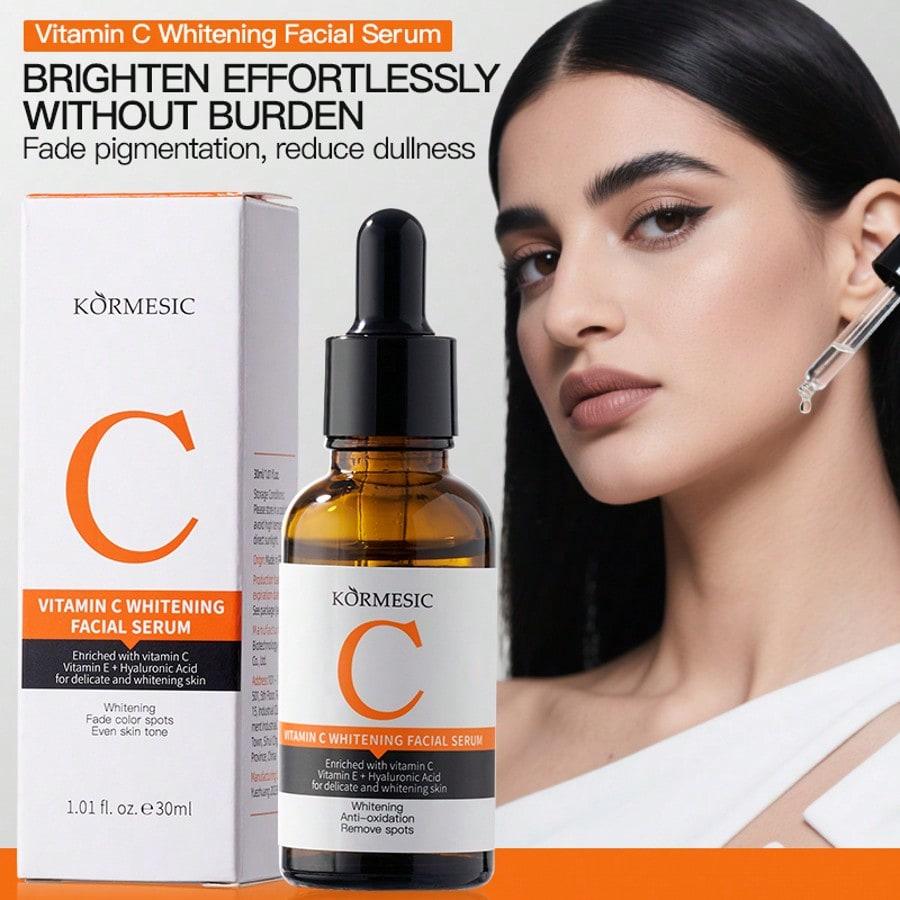 Vitamin C Gesichtsessenz feuchtigkeitsspendend hydratisierend aufhellend Hautbild verfeinernd dunkle Flecken mildern reduziert Mattheit Gesichtspflege