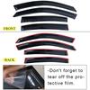 Window Visor for JEEP RENEGADE 2015-2021 Rain Guard Side Vent Deflector Weathershield Outside-Mount Tape On ALU1