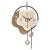 Wall Clock Living Room High-end Sense Creative Cream Wind Simple Wall-mounted Dining Room Fashion Silent Flower Decoration Clock