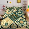 Set Biancheria da Letto Adolescenti Lusso Stampa Floreale 3D Copriletto Biancheria da Letto per la Casa Set Copripiumino in Poliestere