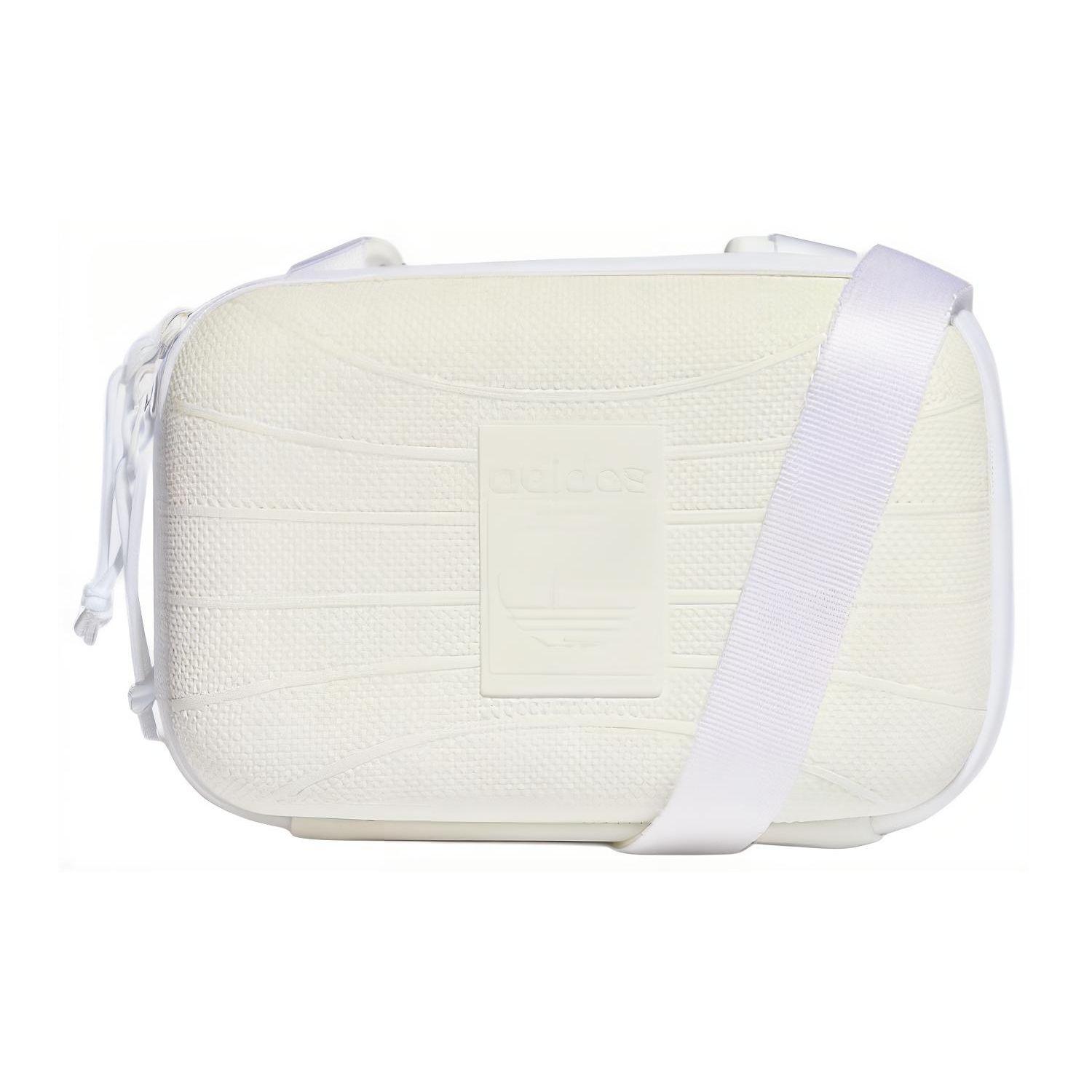 Adidas Fashion Casual Zipper Shoulder Crossbody Bag Unisex Bags White IS0679 White