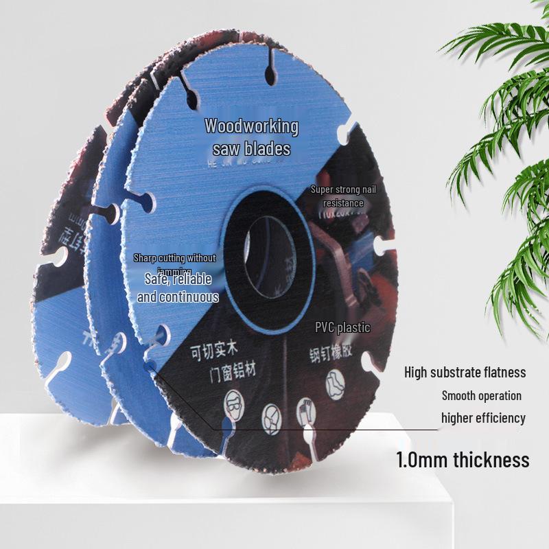 4-Inch Multifunctional Diamond Brazed Alloy Saw Blade for Wood and Aluminum Cutting