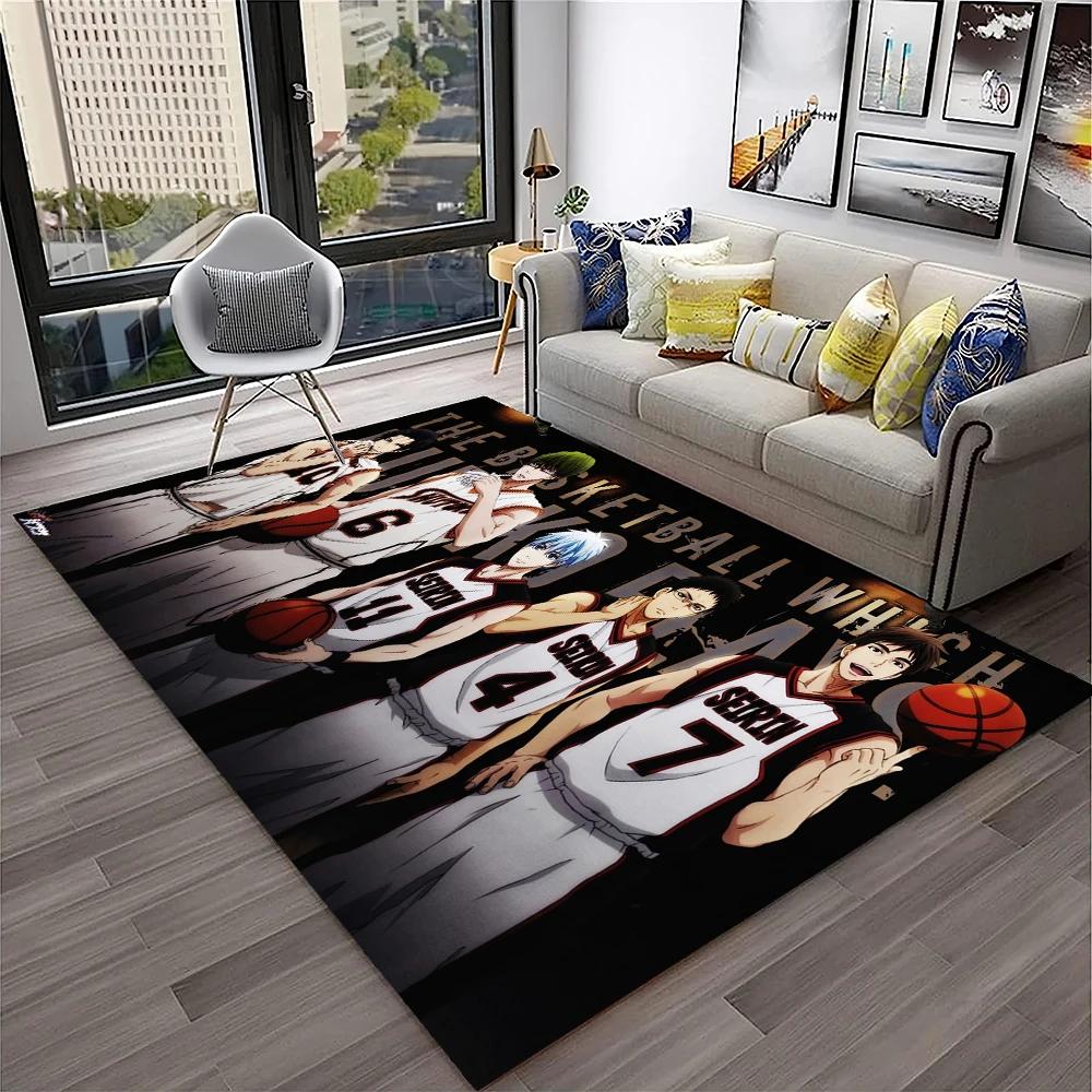 3D Anime Kuroko's Basketball Cartoon Carpet Rug for Home Living Room Bedroom Sofa Doormat Decor,kids Area Rug Non-slip Floor Mat