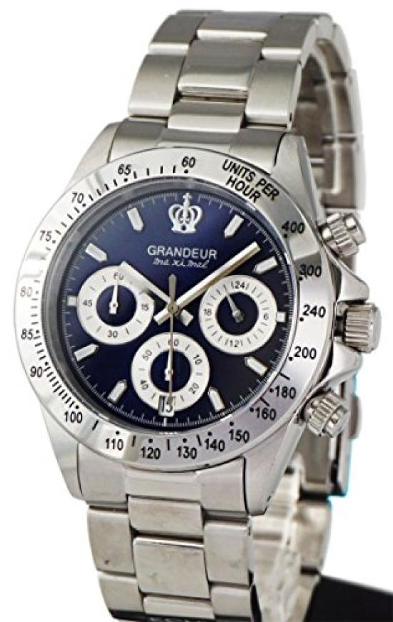 

[GRANDEUR] Мужские часы Grandeur Made in Japan с хронографом и водонепроницаемостью 10 АТМ JGR004W5