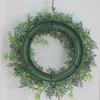 40CM Length Simulation Fern Leaf Green DIY Garland Head Ring