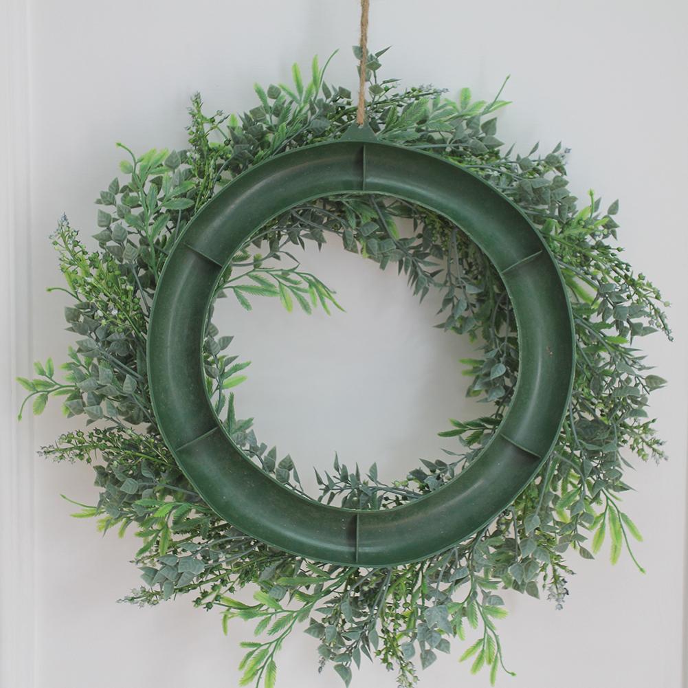 40CM Length Simulation Fern Leaf Green DIY Garland Head Ring