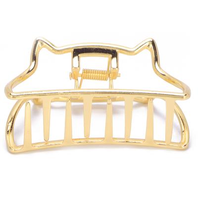 Haarklammern Metall Starker Halt Rutschfest Katzenform Kieferklemmen Haarhalter für Frauen(golden )