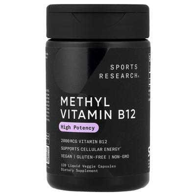 Méthyl Vitamine B12, 2 000 mcg, 120 Capsules Végétales Liquides