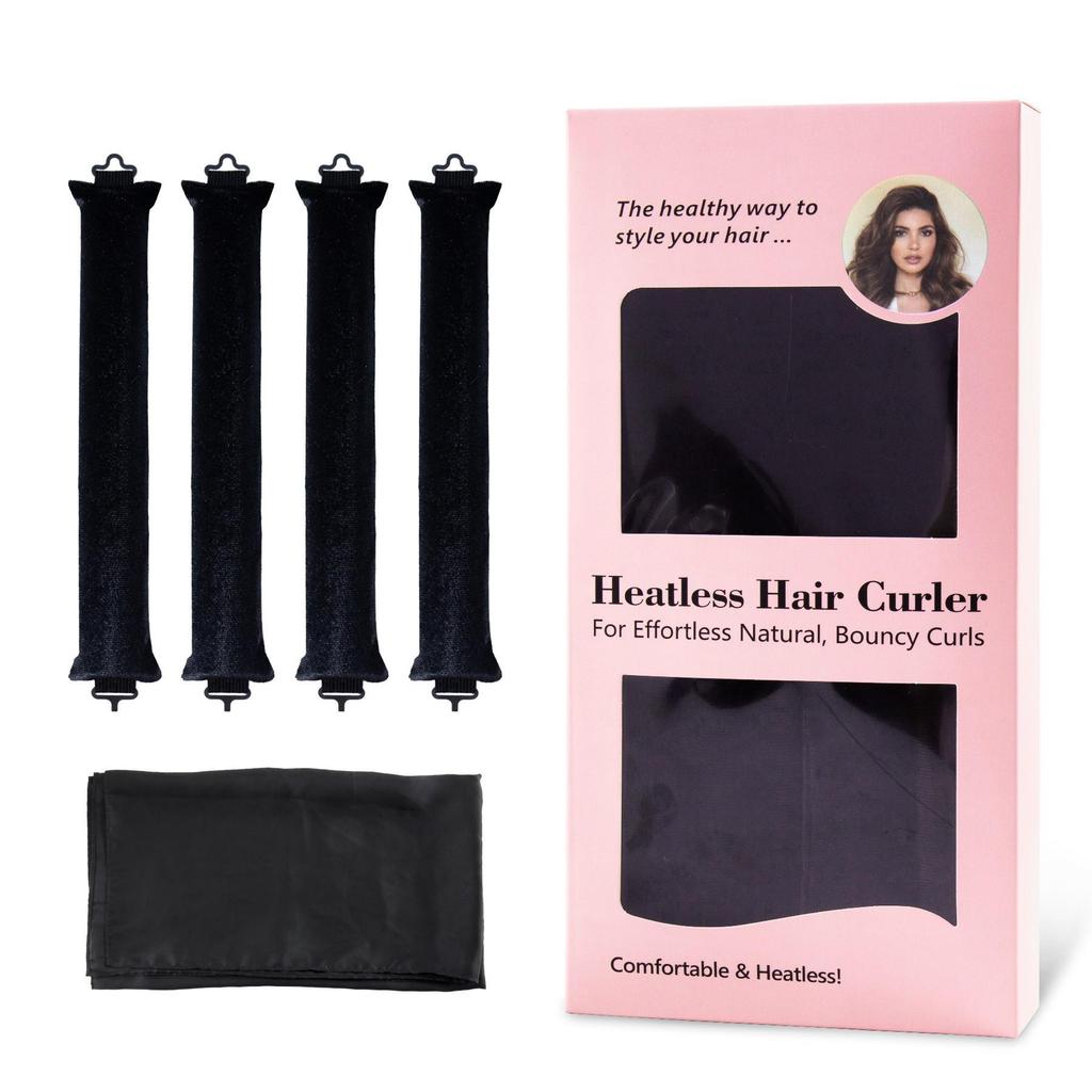 Heatless Curling Rod with Metal Hook for Easy Sleep-In Big Wave Curls