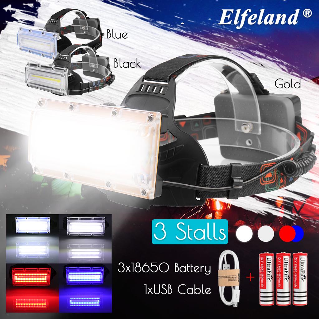 Brightness 40000LM 11X T6 LED Head Torch Front Bicycle Bike Light 18650 Battery