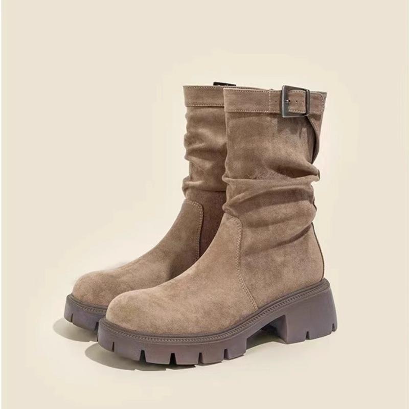 

Зимние женские современные ботинки дизайнерские винтажные короткие ботильоны без застежек лаконичные туфли на квадратном каблуке 35