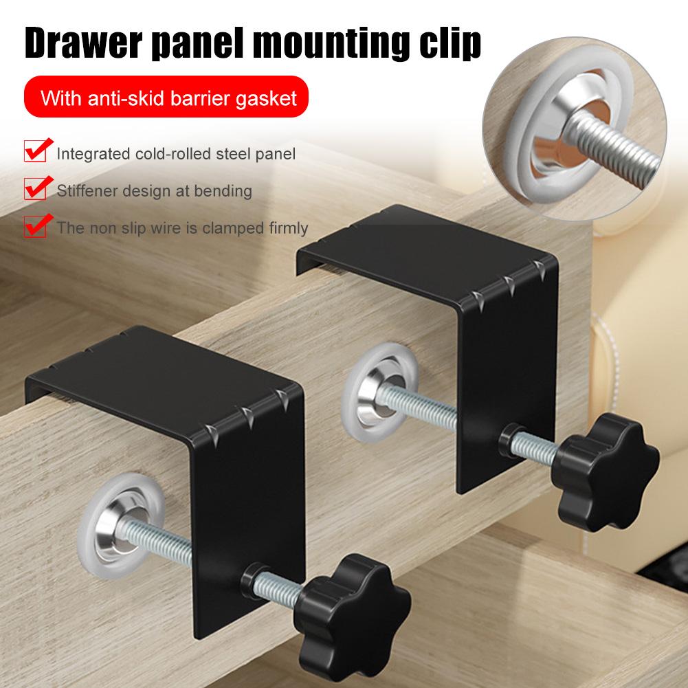 1Pcs Carpenter Steel Woodworking Cabinet Tool Hardware Jig Face Frame Drawer Front Installation Clamps Furniture Easy Fast