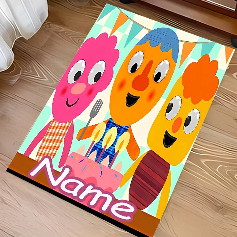 Custom Personalization Super Simple Songs Print Area Rug - Soft, Washable Non-Slip Indoor Mat,Living Room,Home&Office Decorative Rug