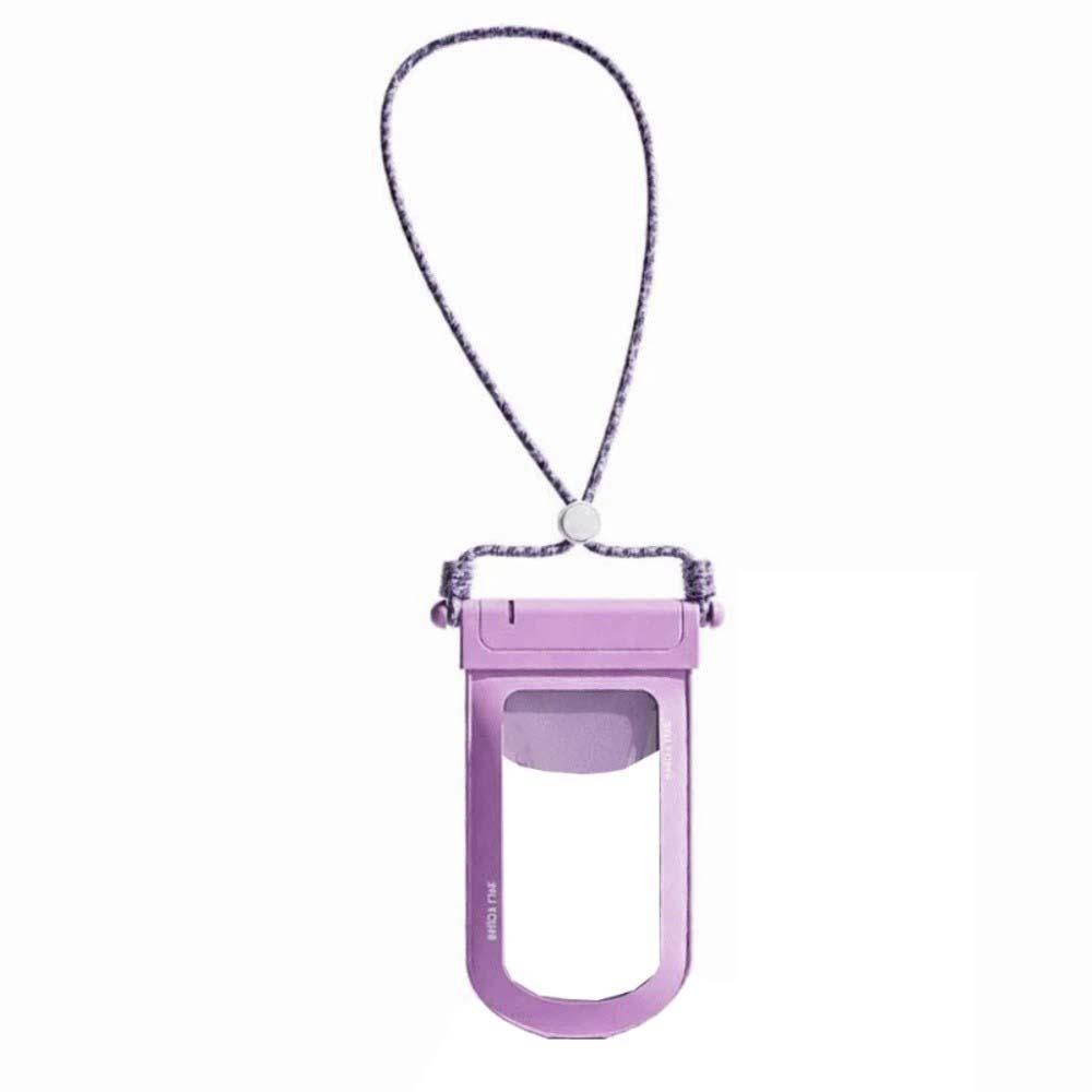 Adjustable Strap Waterproof Phone Pouch Lightweight PVC Storage Pack  for Gifts фиолетовый