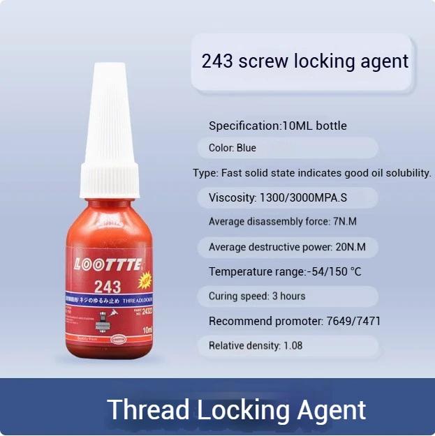 ZEXEF 10-250ml Threadlocker Anaerobic Glues Anti Loose Screw Glues Fastening Cured Thread Locking Agent Sealant for Screws
