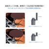 Car table attached to drink holder [Easy to eat and work in the car] Computer table Birch wood + aluminum alloy Can be rotated 360 degrees Can be