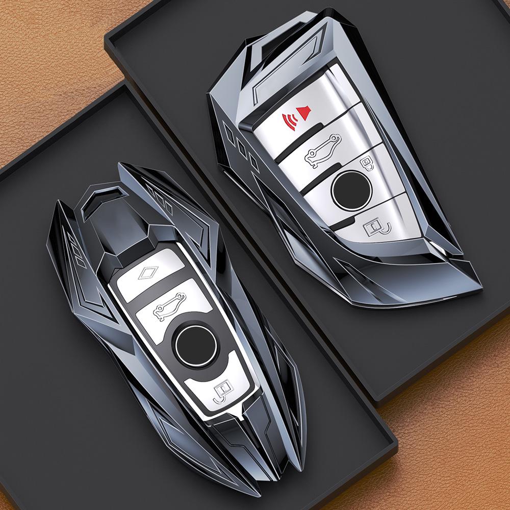 Zinc Alloy Auto Key Fob Cover Case Fit For Bmw X1 X3 X4 X5 F15 X6 F16 G30 7 Series G11 F48 F39 520 525 F30 118I 218I 320I Auto Auto Accessories