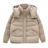 Women’s Short Windproof Thicken Warm Winter Jacket With Detachable Hood
