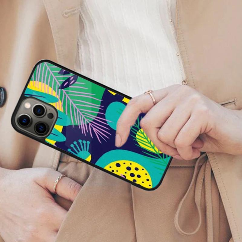 

Modern Abstract Nature Collage Magnetic Phone Case For APPLE iPhone 17 Air 16 14 13 12 Pro Max 15 Plus Charge With MagSafe Cover iPhone 14