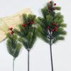 Christmas Red Fruit Pine Needles, Artificial Simulation Green Plant Diy Accessories Decorative Flower Home Creative Ornament