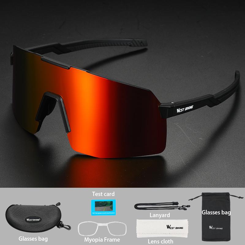 WESTBIKING Polarized Bike Full Frame Design Glasses Bicycle Goggles UV400 Road Bike Windproof Outdoor Sport Bike Glasses Cycling cycling glasses