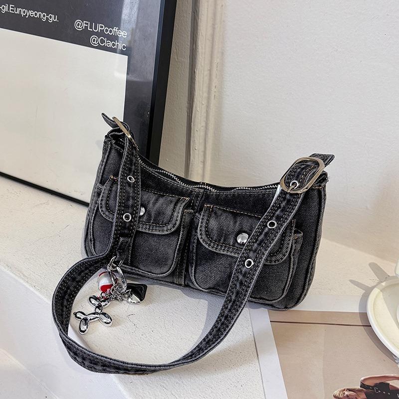 Shoulder Armpit Baguette Fashion Simple Commuter Bag 2025 New Denim Bag