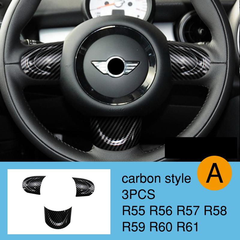 Car Steering Wheel Panel Multimedia Button Decorative Cover For BMW MINI Cooper JCW R55 R56 R57 R58 R59 R60 R61 Car Accessories