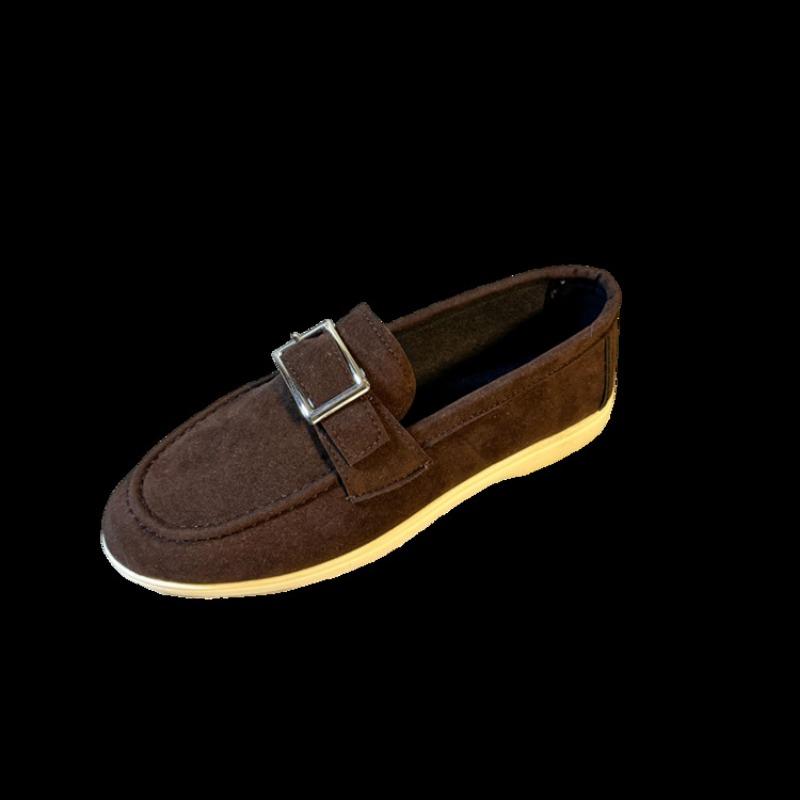 

Повседневная женская парусиновая обувь большого размера на одной педали 43 коричневый