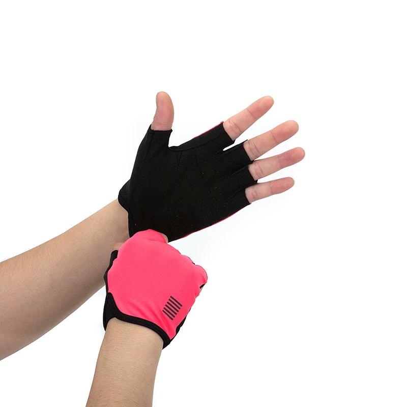 Ykywbike Half Finger Lycra Cycling Gloves Summer X-Ray Diffraction Shock Absorption Men Bicycle Highway Mountain Bicycle Equipment
