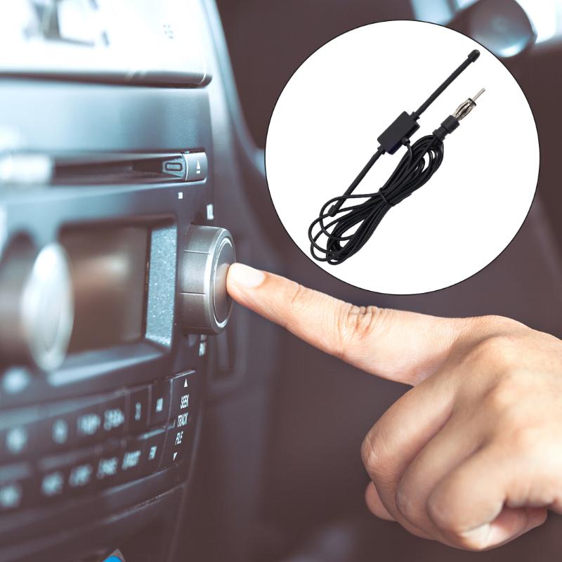 Universal Car Windshield AM FM 12V  Radio Antenna Signal Amplifier Booster Hidden Radio Active Truck Stereo B0H2 Antenna Antena